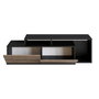 Hanah Home Nexera Soporte de TV Negro y Nogal